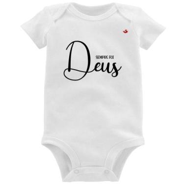 Imagem de Body Bebê Sempre foi Deus - Foca na Moda, Branco, GG