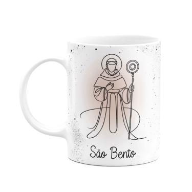 Imagem de Caneca Religiosa Orações - São Bento - 325ml