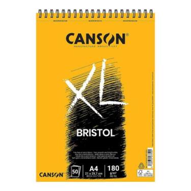 Imagem de Bloco Papel Canson XL Bristol 180g A4 50 Folhas