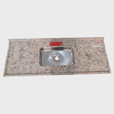 Imagem de Pia de Cozinha Granito 160 Cm Arabesco Standard Cuba Simples