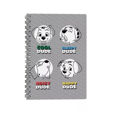 Imagem de Caderno Universitário Capa Dura 1 Matéria Disney 101 Dálmatas Poá - School Basics