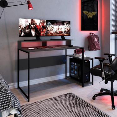 Imagem de Mesa Para Computador Gamer Ryze 4500 Preto Grafite