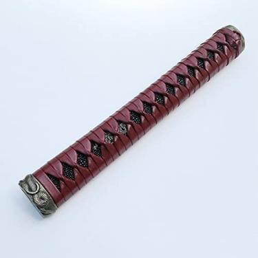 Imagem de Yubo japonês Samurai Katana alça de espada Tsuka10,2 polegadas liga / opper/ferro acessórios real ou falso Samegawa, DB16, 26cm/10.2in