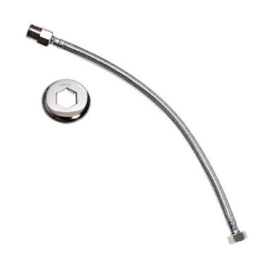 Imagem de Ligacao Flexivel Deca Malha De Aco 40cm Cromado 4607.c.040