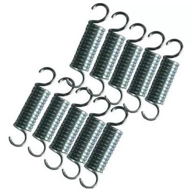 Imagem de Kit 10 Molas De 8cm Feita Em Aço Reforçado Para Mini Jump Profissional