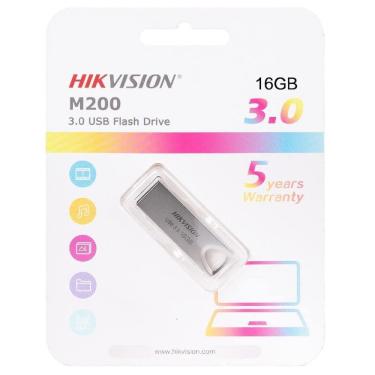 Imagem de Pen Drive Hikvision M200 16GB, USB 3.0, Prata