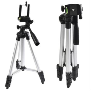 Imagem de Tripé Semi Profissional Universal Para Celular e Câmera 1,1M Com Bolsa De Transporte Tripod Pedestal Com Regulagem