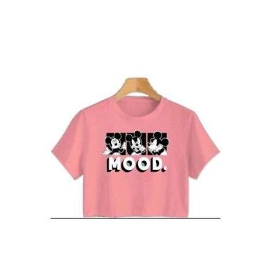 Imagem de Cropped Mickey Feminina infantil e juvenil Camiseta Personagem - loja 