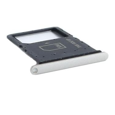 Imagem de Ygpmoiki Para Motorola Moto Razr 2024/Razr 50 Bandeja de cartão SIM XT2453-3 Slot para cartão Micro SD Suporte de bandeja de cartão SIM único prata com pino