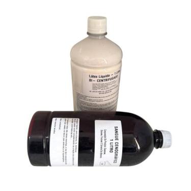 Imagem de Kit Maquiagem terror Latex de 1 Litro + Sangue Falso 1 Litro - Lynx pr