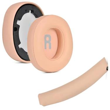 Imagem de Almofadas de Substituição + Espuma para alça de cabeça para j b l Tune 700(700BT)/710(710BT)/720(720BT)/750(750BT,750BTNC)/760(760NC)/770(770NC), Com Espuma de Isolamento Mais Suave (Nude)