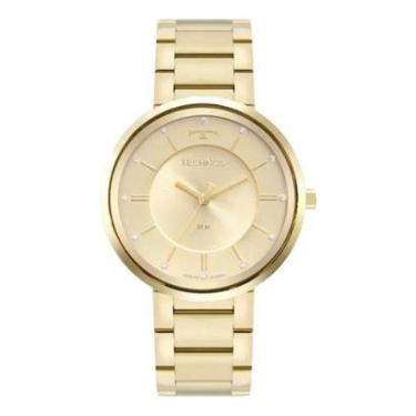 Imagem de Relógio Feminino Technos Original 2035MXA1X Pulseira Metal Dourado-Feminino