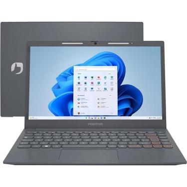 Imagem de Notebook Positivo Vision C 14 Lumina BAR Celeron 4GB 128GB eMMC 14” HD Windows 11 Tecla Link – Cinza