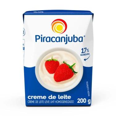 Imagem de Creme De Leite 17% 200g UHT - Piracanjuba, 1 unidade