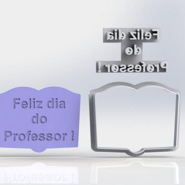 Imagem de Cortador Kit Dia Dos Professores 4 Modelos Mod 02 5Cm
