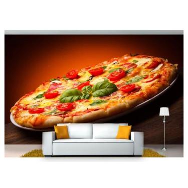 Imagem de Papel De Parede Rodízio Pizza Gourmet 3D Al146 - Você Decora