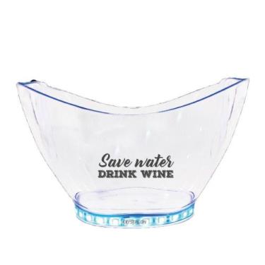 Imagem de Champanheira Com Led Personalizada Dink Wine - Krystalon