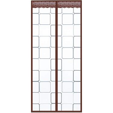 Imagem de Porta De Tela Magnética Isolada, à Prova De Vento Ar Condicionado Resistente Ao Frio Cortina Divisória Portas Dobráveis Bi-fechamento Automático, Para Varanda Portas Desli, Transparent, 180x230CM