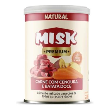 Imagem de Ração Úmida Natural Misk Carne Com Cenoura E Batata Doce Pet
