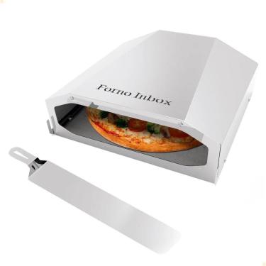 Imagem de Forno Assador Inbox De Pizza Para Fogão Saro 35 cm Em Aço Inox FB35 