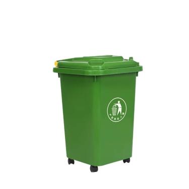 Imagem de Lixeira De Shopping Lata Lixo Com Rodas Lata Lixo Externa Fácil Mover, Caixa Lixo Doméstica Espessa Latas Lixo Internas/externas