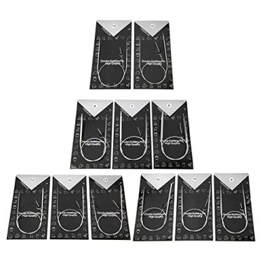 Imagem de Generic Agulha de tricô Circular, Agulha de Tecelagem Oca, Luvas de Vida Longa de Outros Itens de crochê, Ferramentas de Tecelagem Feitas à Mão para Tecer Suéter, Chapéu (65cm)