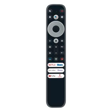 Imagem de PERFASCIN RC902V Far1 Controle remoto de substituição de voz adequado para TCL Mini LED 8K Smart TV 65X925 75X925 com Netflix Stan Prime-Video Disney YouTube TCL-Channel APPs