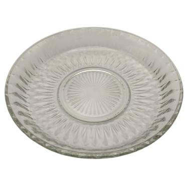 Imagem de Prato de Bolo de 30cm em vidro ideal para Doces Decorado Com Borda