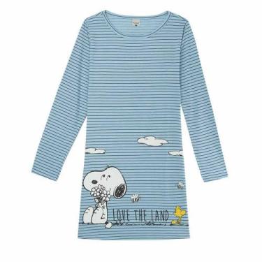 Imagem de Camisola Manga Longa Snoopy Malwee 1000093361 Azul, Azul, P