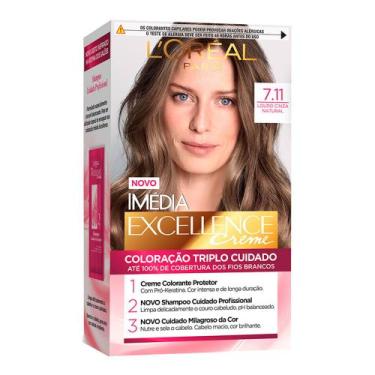 Imagem de Coloração Imédia Excellence LOréal Paris  Tons Claros, 7.11 Louro Cinz