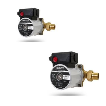 Imagem de Kit 2 Mini Bombas Komeco Tp20 Pressurizadores de Água Quente Fria Bronze 127V