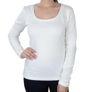 Imagem de Blusa Feminina Lado Avesso ML Branco Off - L1214-Feminino