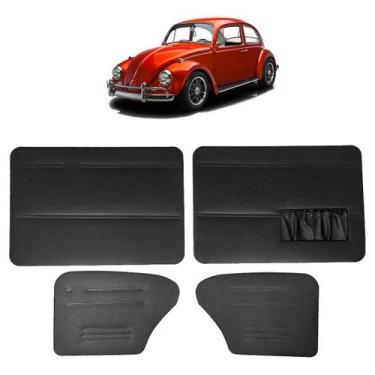 Imagem de Forro Porta Courvim VW Fusca 1978 a 1985 Jogo 4 peças - Banjastore, Pr