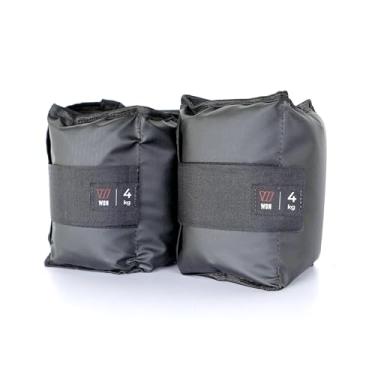 Imagem de Par Caneleira Tornozeleira de Peso 4 kg WON Preto Fitness Academia Musculação Treino