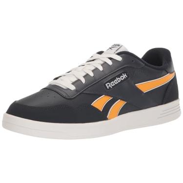 Imagem de Reebok Tênis feminino de couro clássico - preto ou branco, tamanho 34 a 43, Vector azul marinho/calçado branco/ouro universitário, 9.5 Women/8 Men