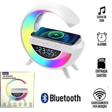 Imagem de Luz Inteligente Multifuncional com Som Bluetooth e Carregamento Rápido
