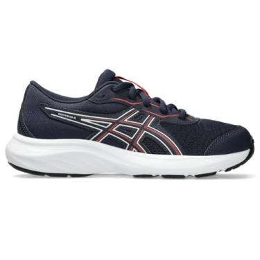 Imagem de ASICS Tênis de corrida infantil Contend 9 Grade School, Midnight/Flash Red, 14