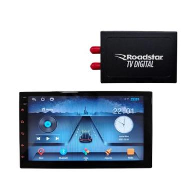 Imagem de Central Multimídia TV Digital GPS Android 14 Bluetooth 7 Cores Comando