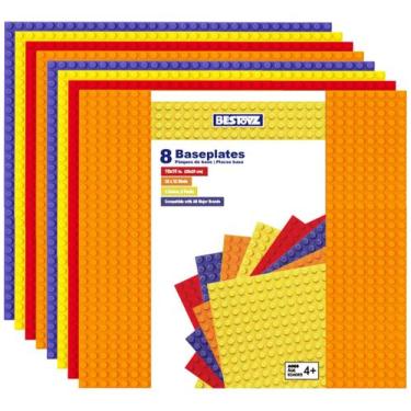 Imagem de Pacote múltiplo de placas de base Building Bricks Bestoyz, pacote com 