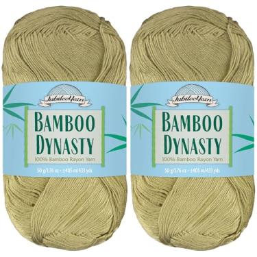 Imagem de JubileeYarn Bamboo Dynasty - 50 g/novelo de raiom de bambu - 13 verde-sálvia - 2 novelos