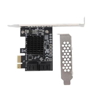 Imagem de Zopsc PCIE SATA 3.0 Card, Adaptador de 4 Porta de 6 Gbps Com Chip Marvell 88SE9215, Placa de Conversor do Disco Rígido para PC para Desktop