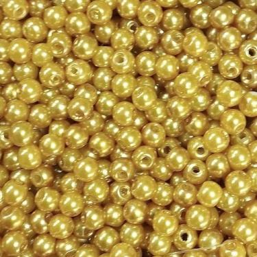 Imagem de PÉROLA DE ABS LISA Nº 06 20G PEROLA 6 MM - LADEIRA BIJUTERIAS, OURO MÉ