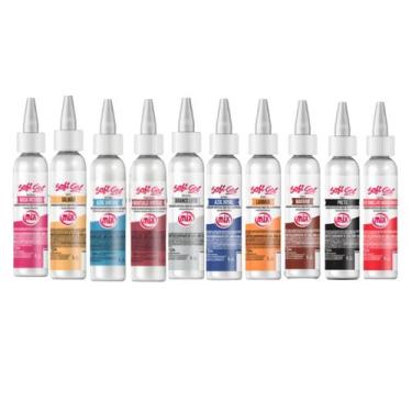 Imagem de 10 Corante Soft Gel Alimentício Bolos Confeitaria Kit Mix