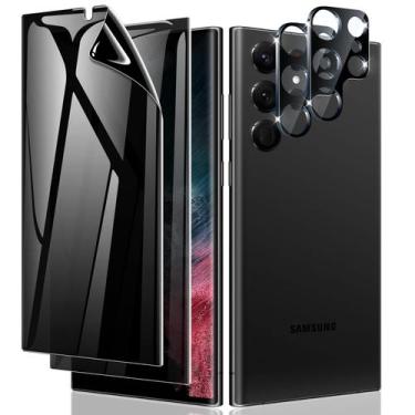 Imagem de Protetor de tela de privacidade+lente de câmera para Samsung S22 Ultra