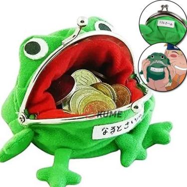 Imagem de Carteira Naruto Frog Uzumaki Anime de pelúcia verde 10x9,5cm - Lightbe
