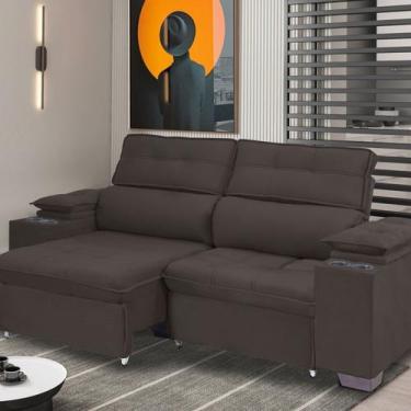 Imagem de Sofá Manaus 180cm Retrátil e Reclinável - Ares Estofados