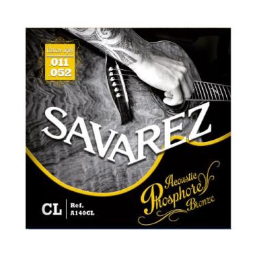 Imagem de Encordoamento Violão Aço 011 - 052 Custom Leve Savarez Phosphore Bronz