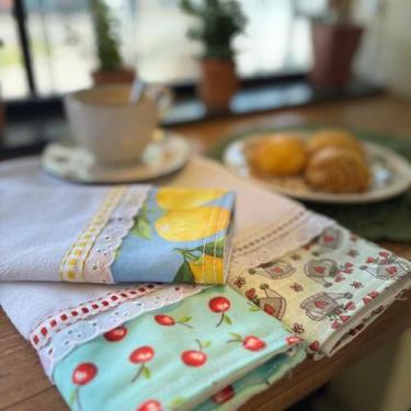 Imagem de Pano De Prato Premium Bordado Ingles 05 uni - H carvalho