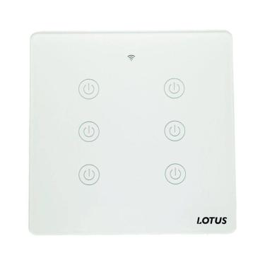 Imagem de Interruptor Inteligente 6 Botões Wifi 4X4 - Branco 30/1