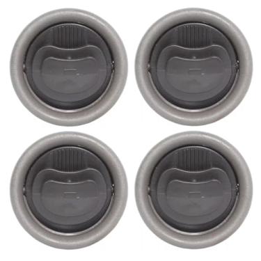 Imagem de Kit 4 Difusores Saída de Ar Painel Celta 2001 2002 2003 2004 2005 2006 (Cinza)